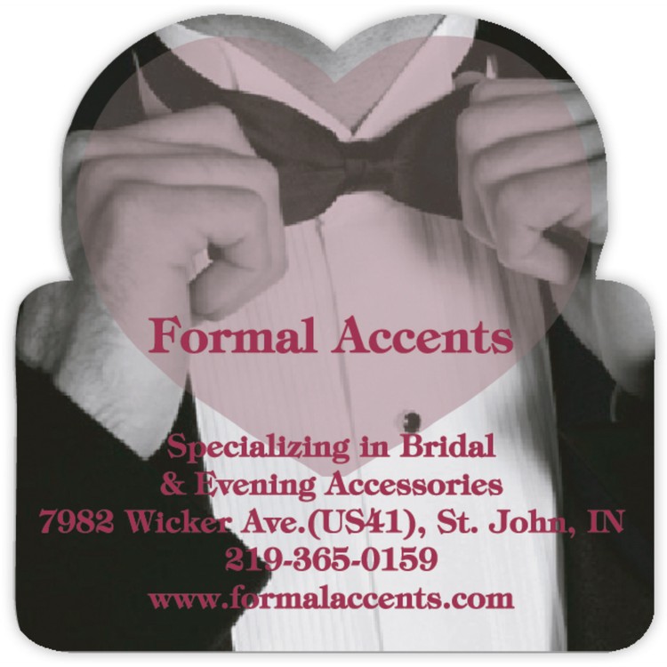 Vinyl Label Full Color (3"x3") Heart Top Shape