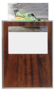 9" x 12" Cherry Finish Slide-In Frame Plaque 2