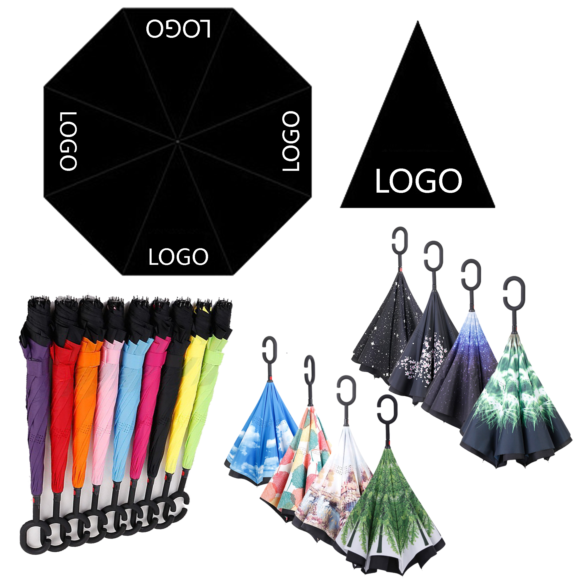 Premium Reverse Folding Umbrella 2