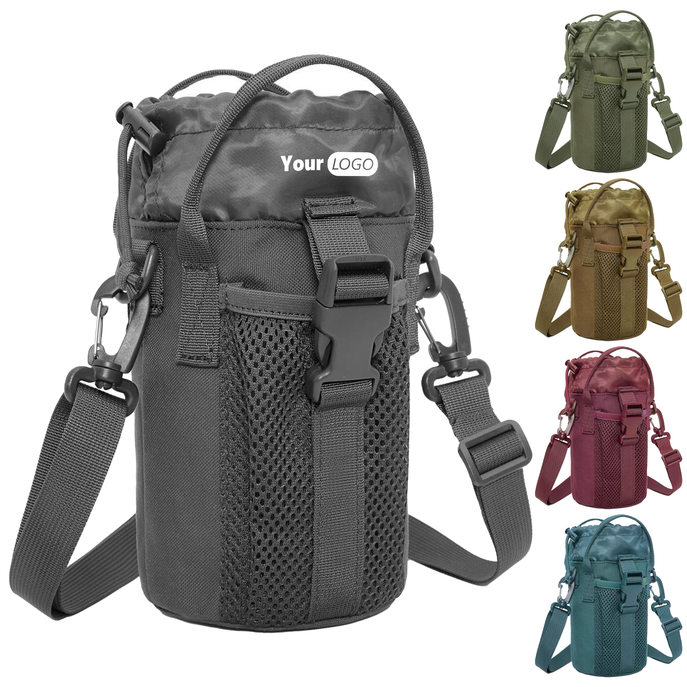 Nylon Custom Crossbody Bottle Holder 3