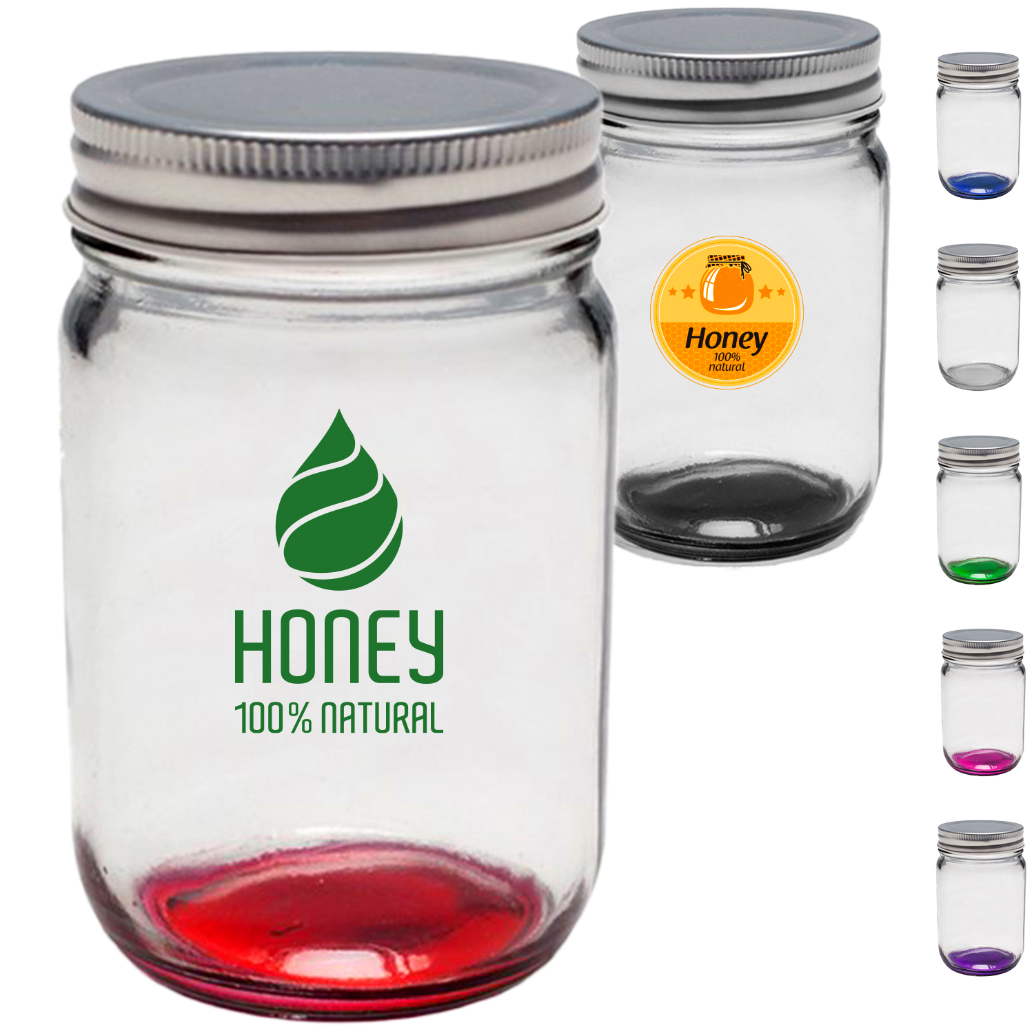 12 oz. Decorating Mason Jars 1