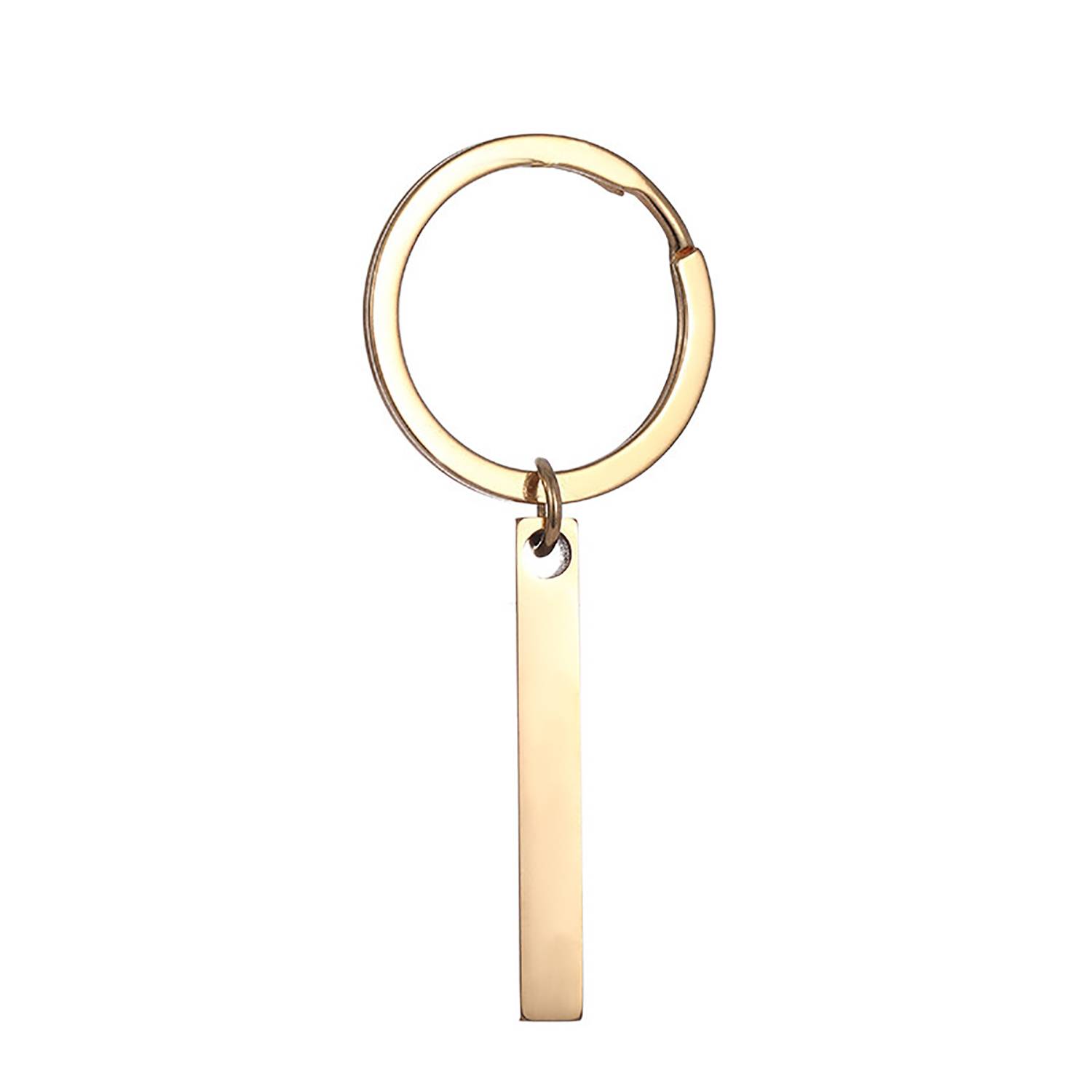 Stainless Steel Bar-shaped Keychain 3