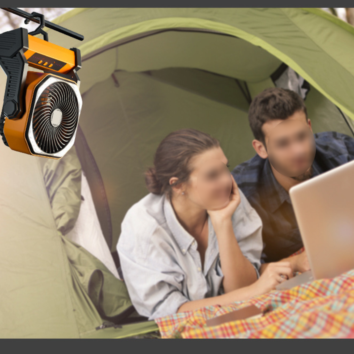 20000mAh Rechargeable Light Camping Fan 6