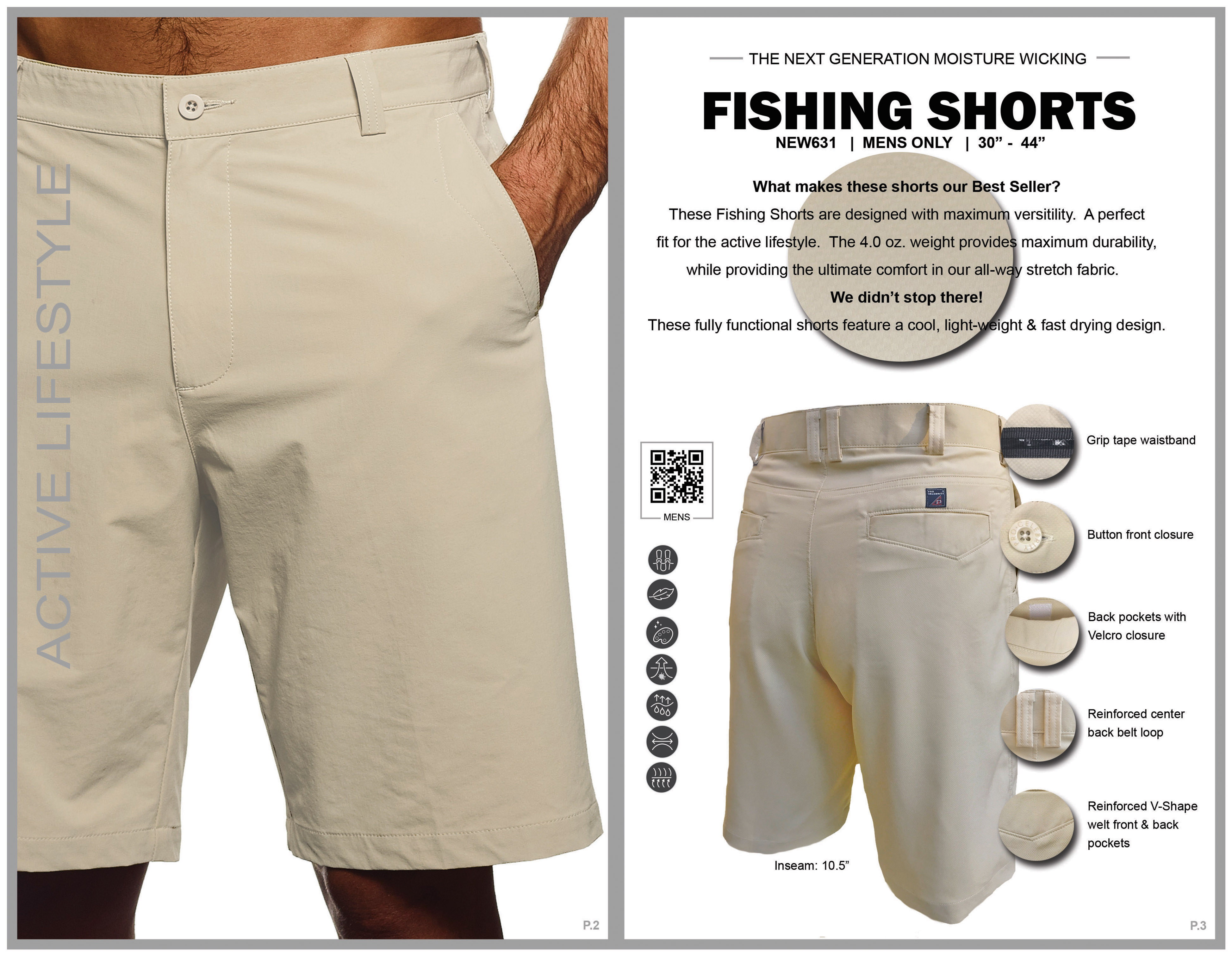 Men's Next Generation Moisture Wicking Shorts 3