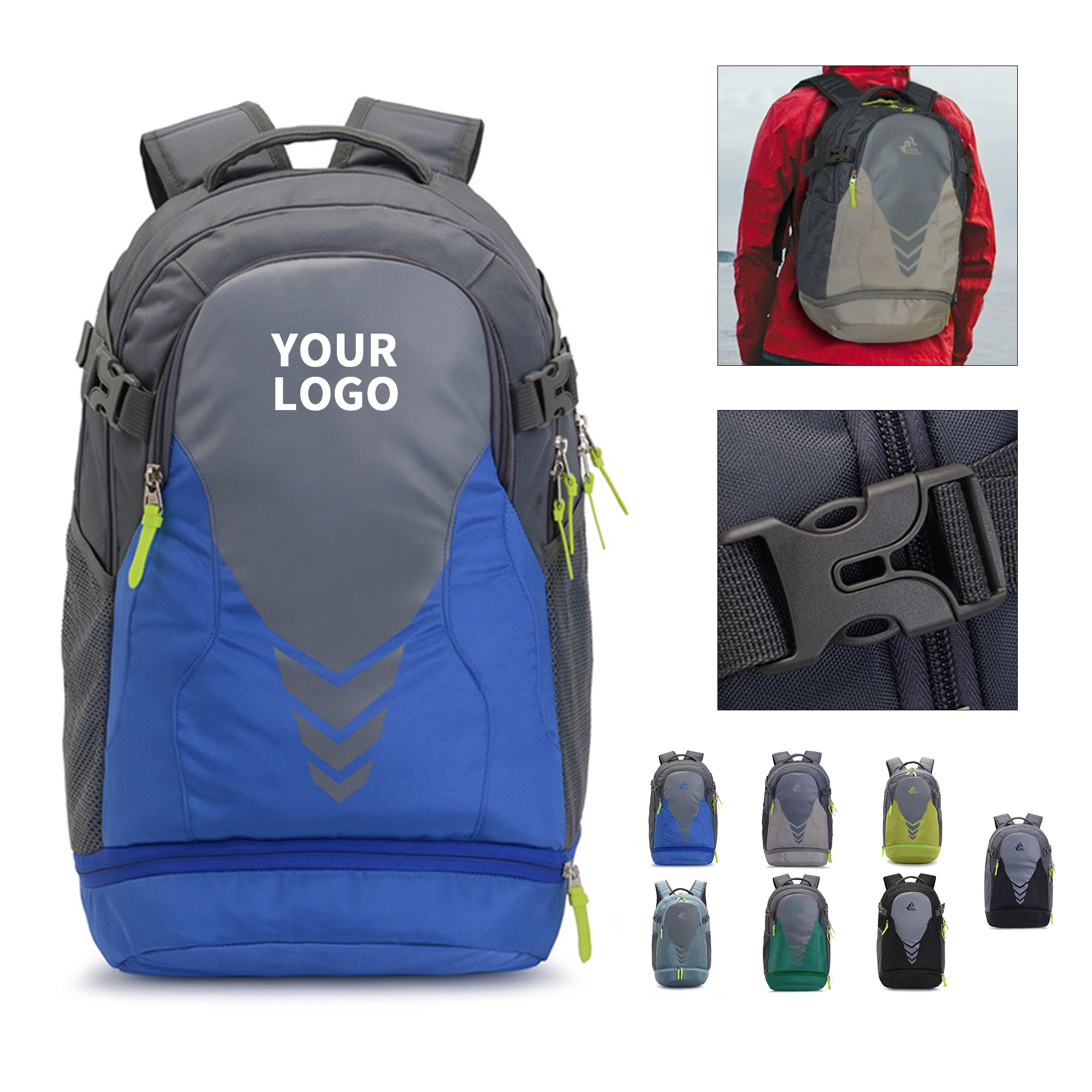 Sports Carry Backpack With Ball Compartment 3