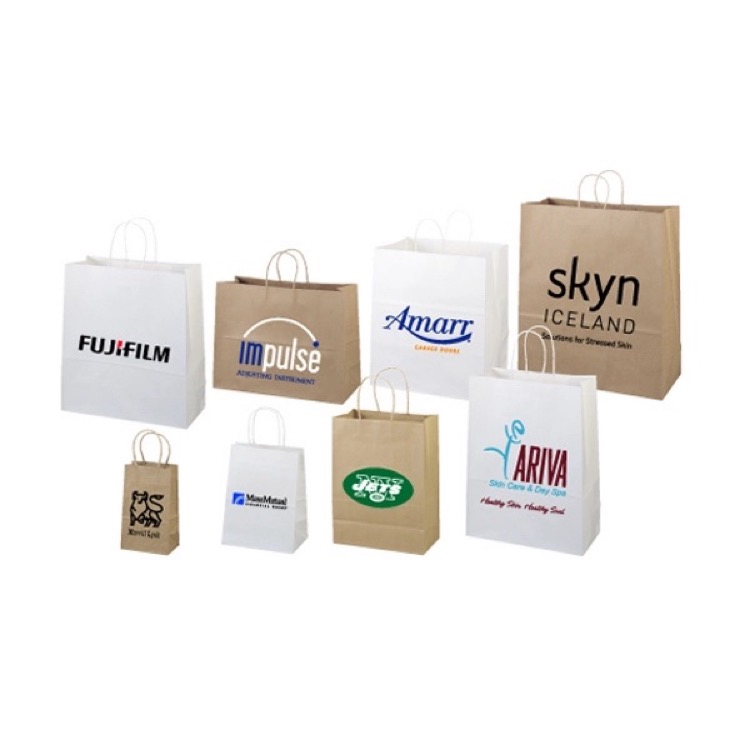 Kraft Paper Shoppers 1