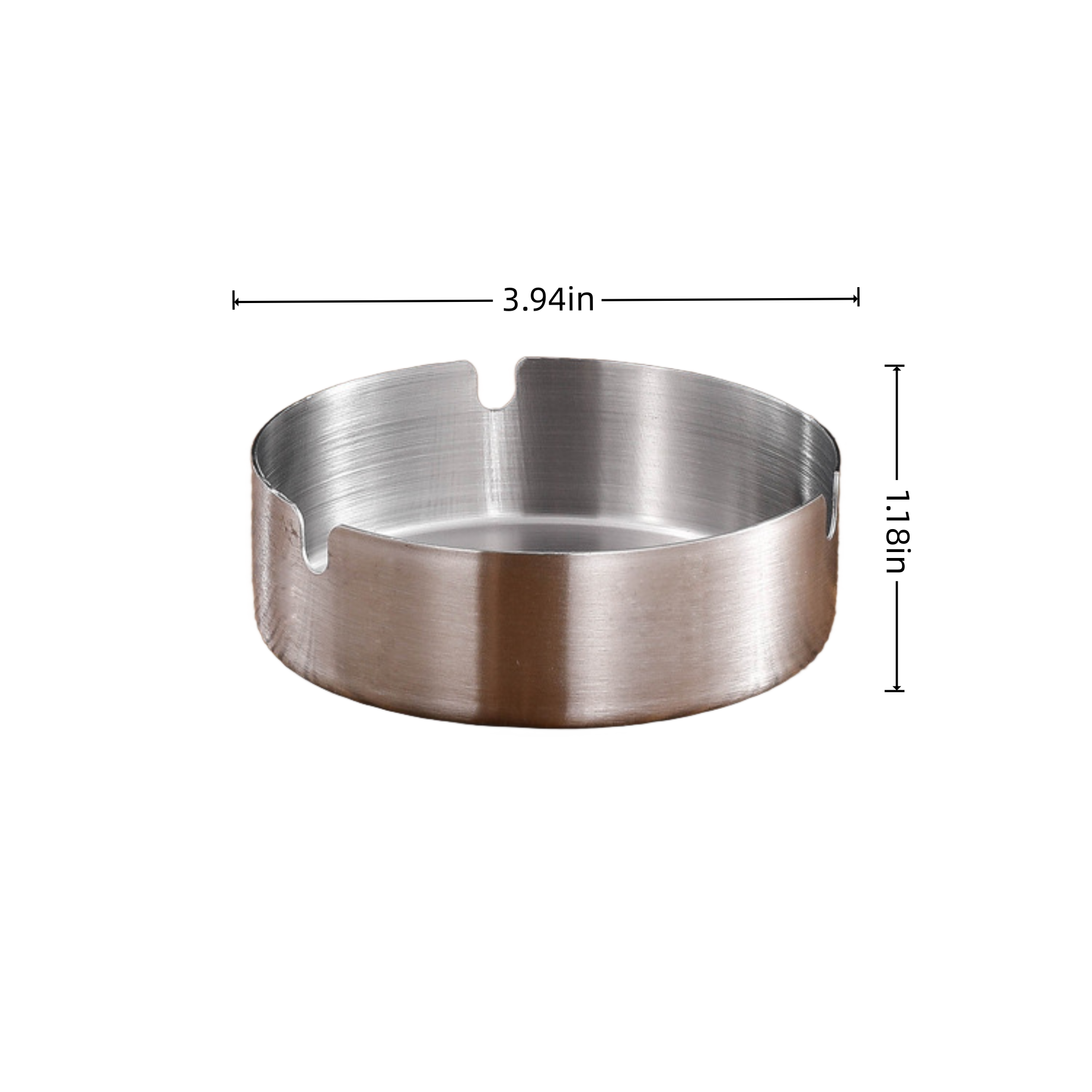 Stainless steel commercial minimalist advertising  ashtray 4