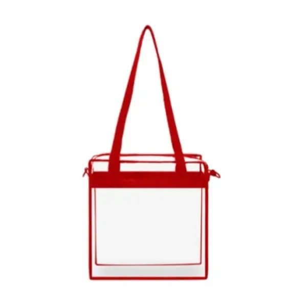 Clear PVC Beach Concert Tote with Large Transparent Bag 6