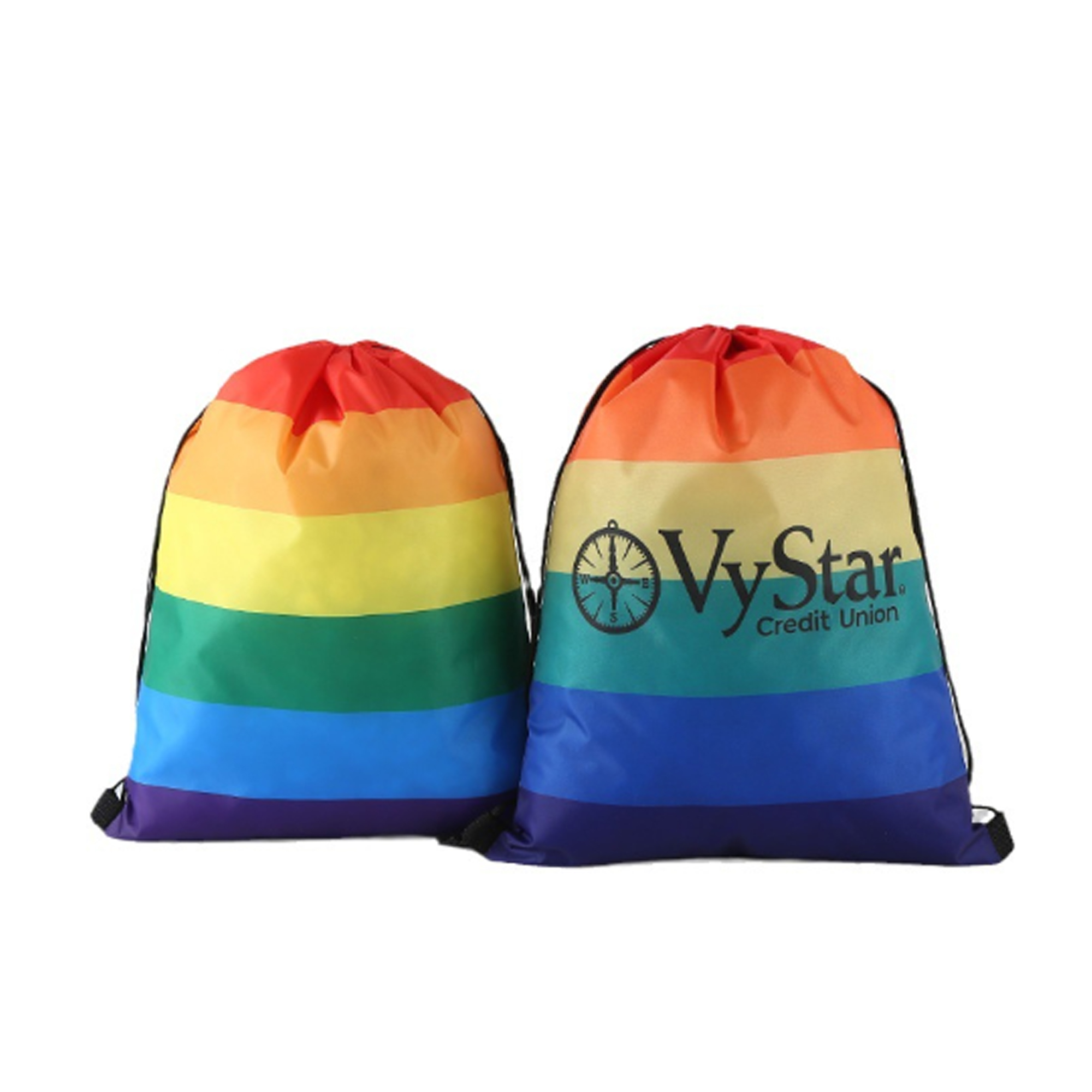 Rainbow Drawstring Backpack Bag 3