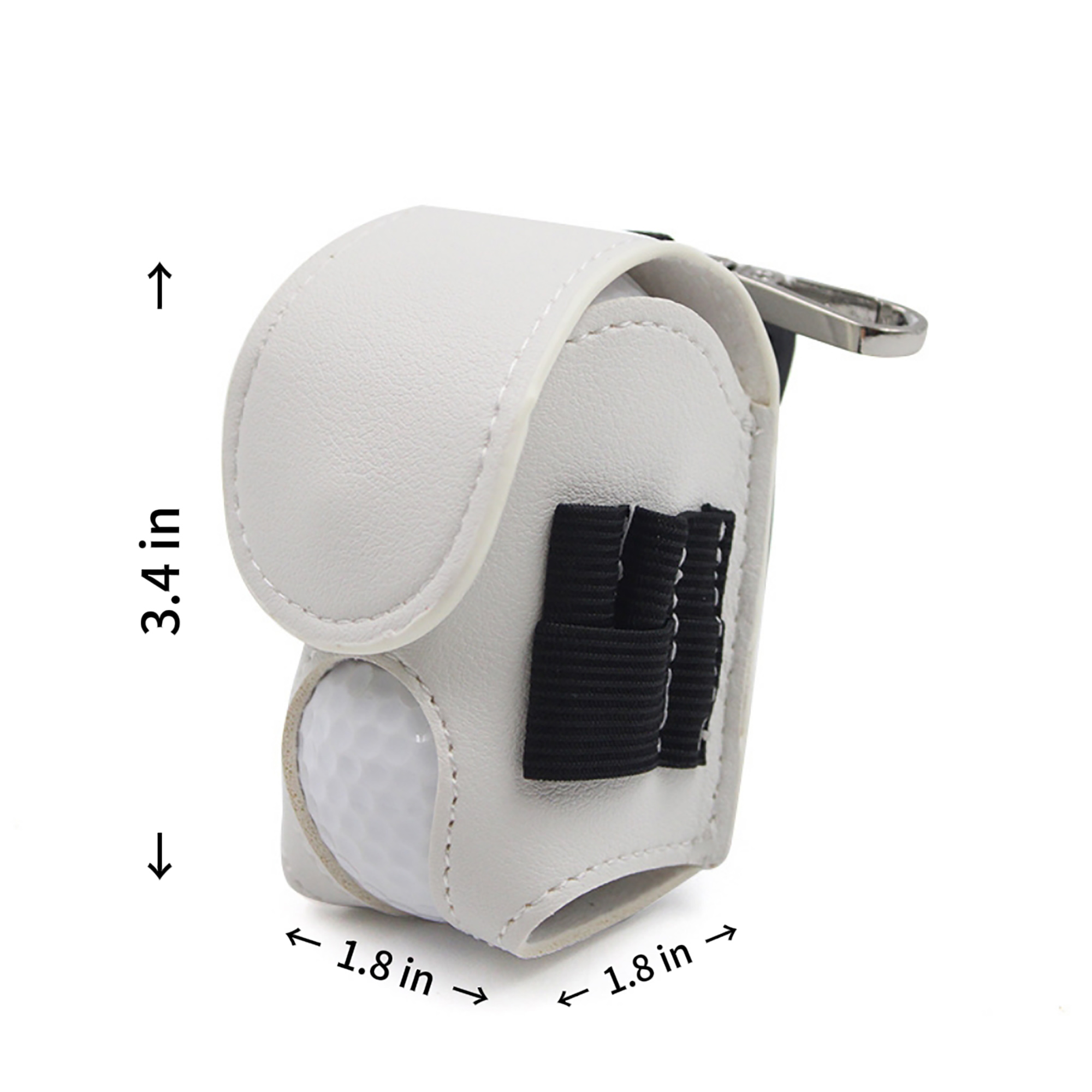 PU Leather Outdoor Portable Small Golf Ball Set Bag 1