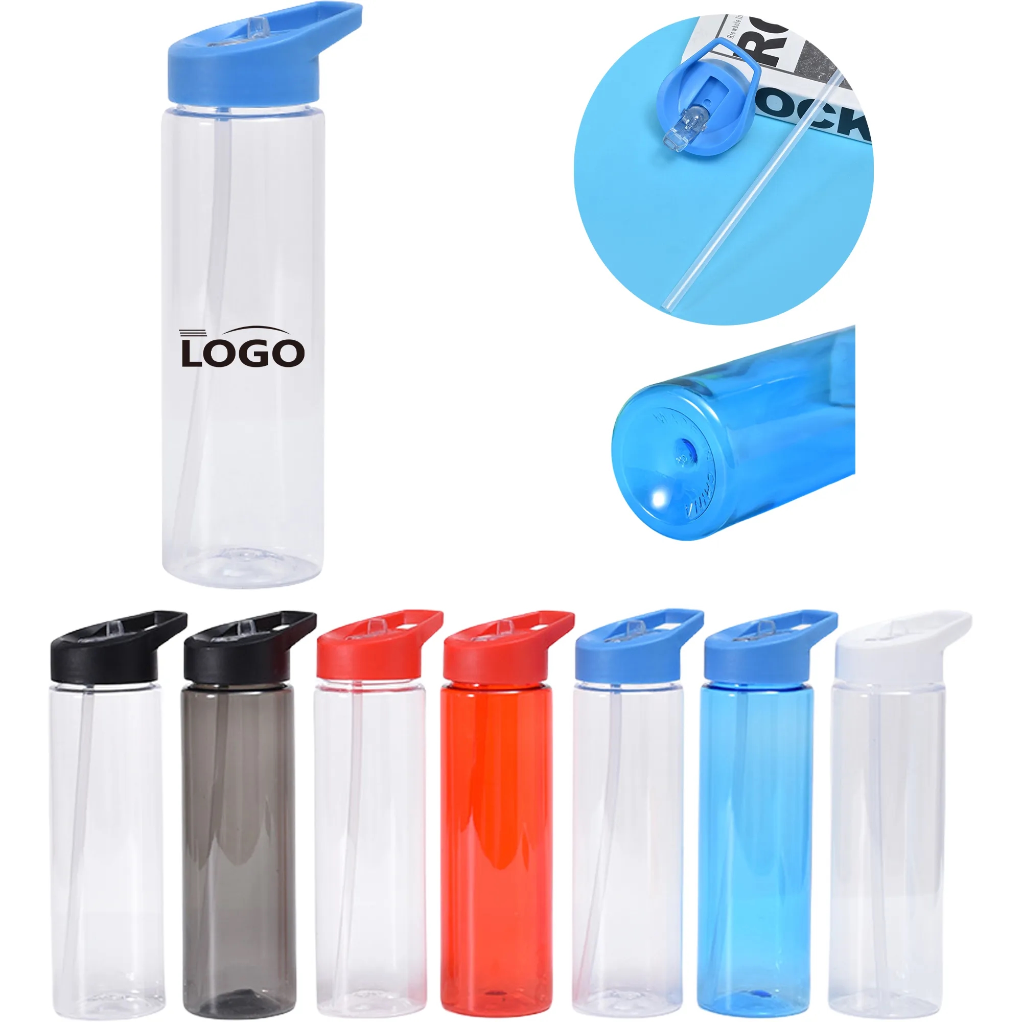 MOQ20 24oz Sports Drinking Cup With Straw 8
