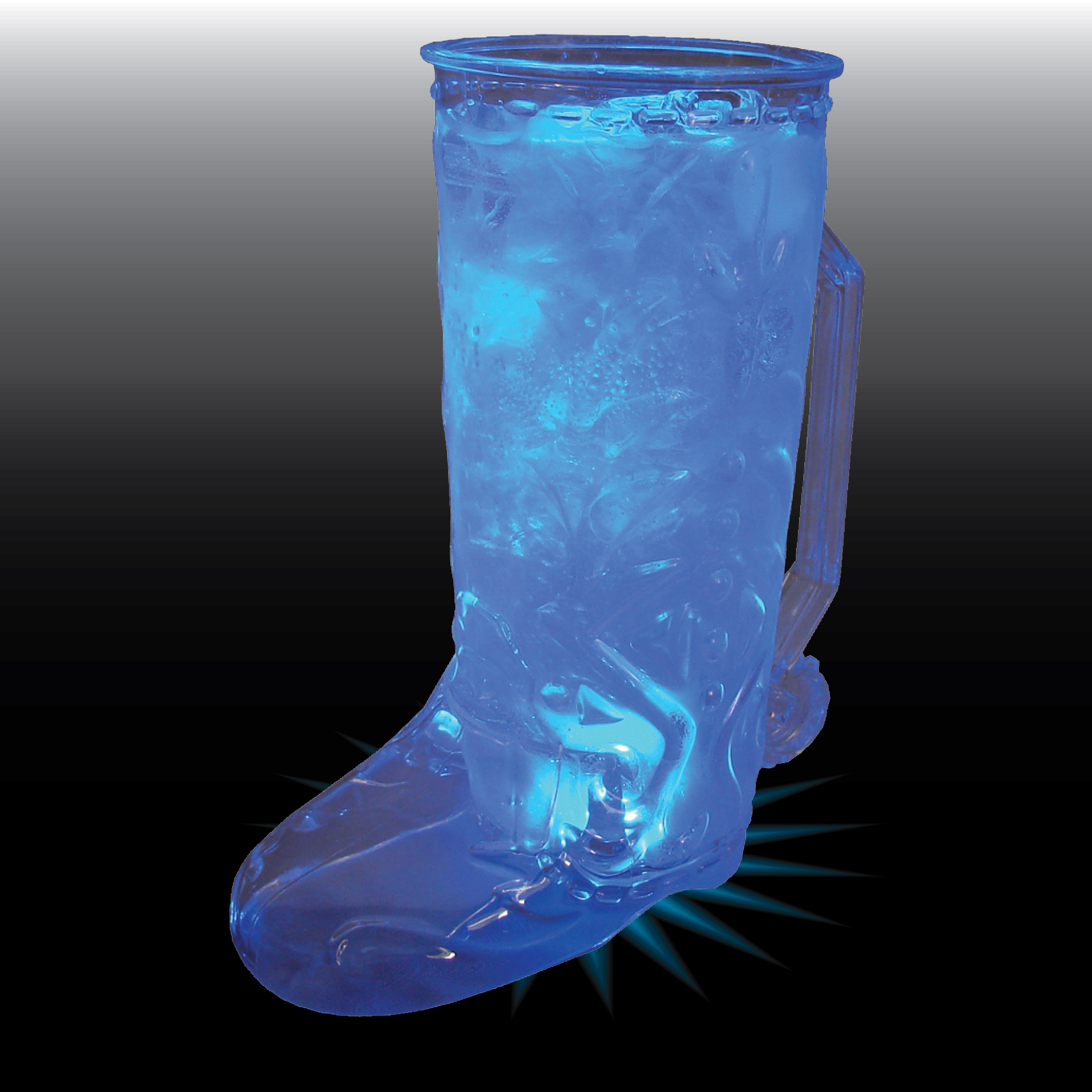 20oz Single Light Western Themed Plastic Cowboy Boot Mug with Handle 5