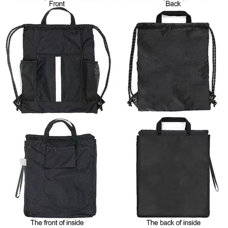 Drawstring Backpack Sports Gym Bag 2