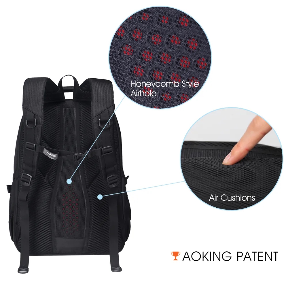 Aoking Men's Laptop Backpack with Massage Air Cushion 3