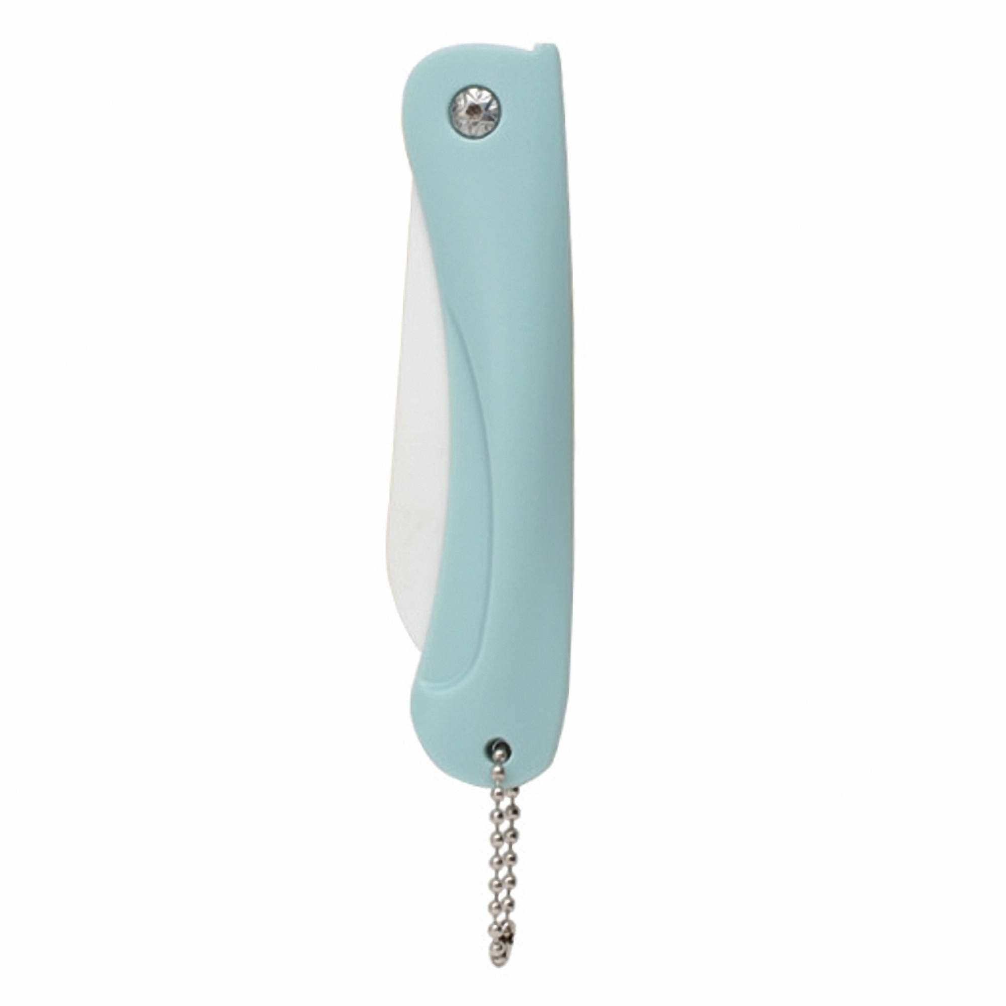 Compact Foldable Ceramic Pocket Knife with Keychain 4