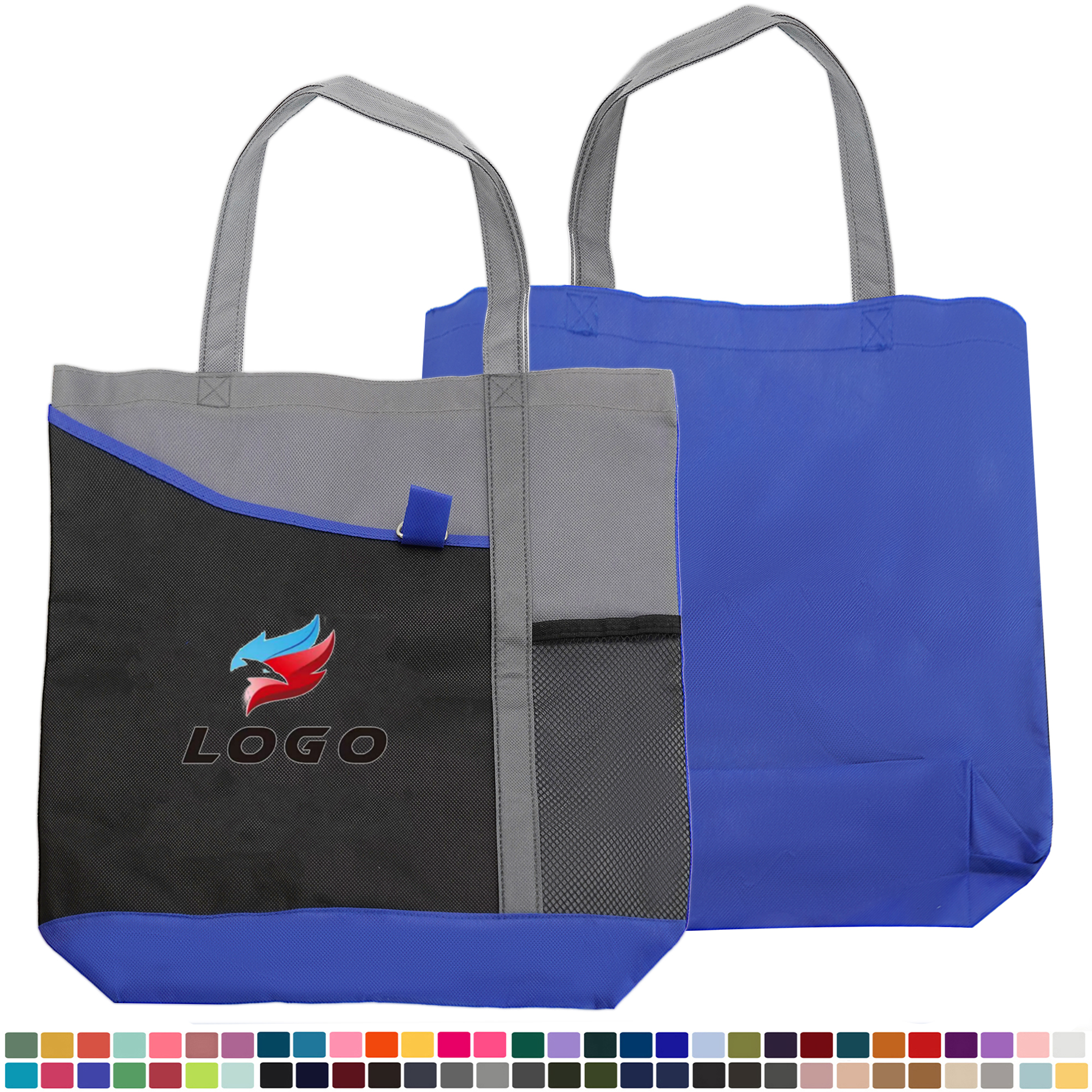 Patchwork Tote Bag ?C Custom Oxford Fabric Shopping Bag, custom tote bag with logo imprint 2