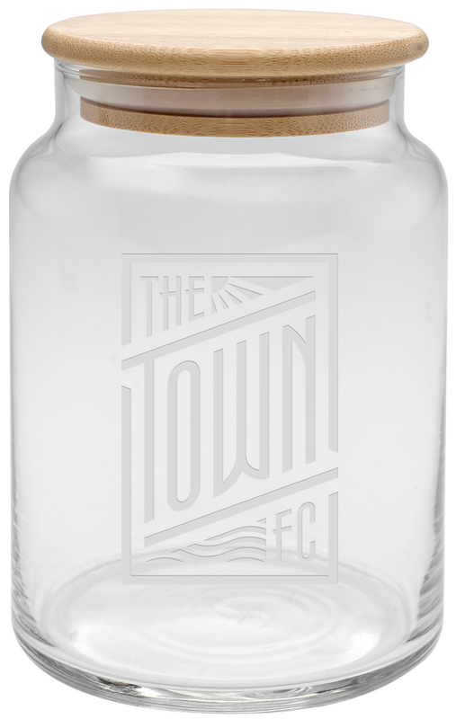 26 oz. Etched Apothecary Jar with Bamboo Lid