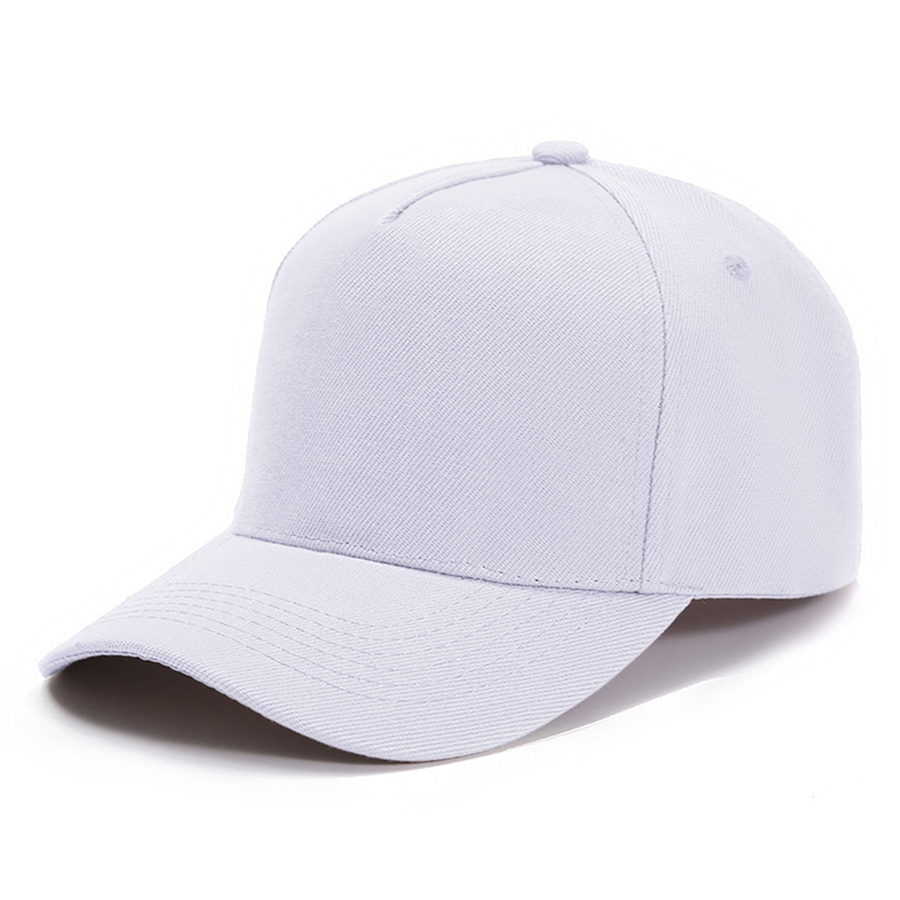 Stock Solid Color Polyester 5-Panel Cap 17
