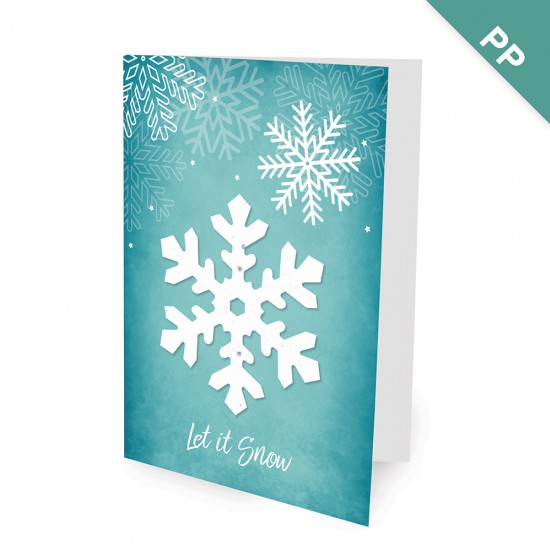 Plantable Snowflake Corporate Holiday Cards 3