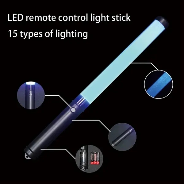 15-Color LED Glow Stick with Remote Control 1