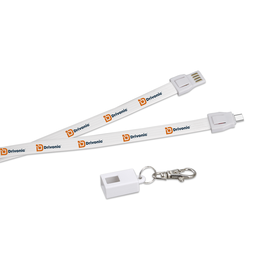 IOS and Micro 2 in 1 Lanyard Charging Cable 4