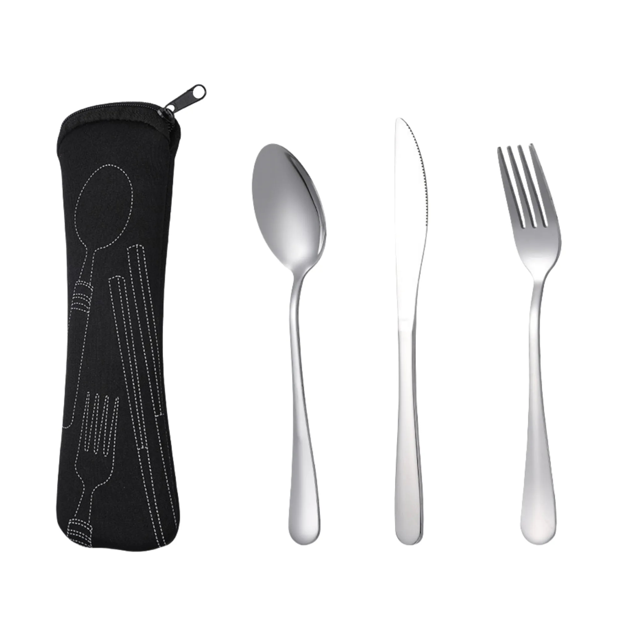 Travel Cutlery Reusable Silverware Set 5