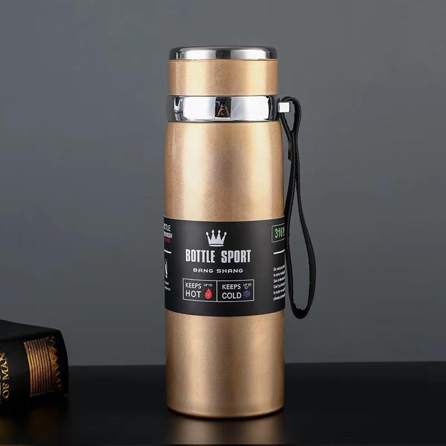 35 OZ Stainless Steel Insulated Water Bottle, custom water bottle with logo imprint 4