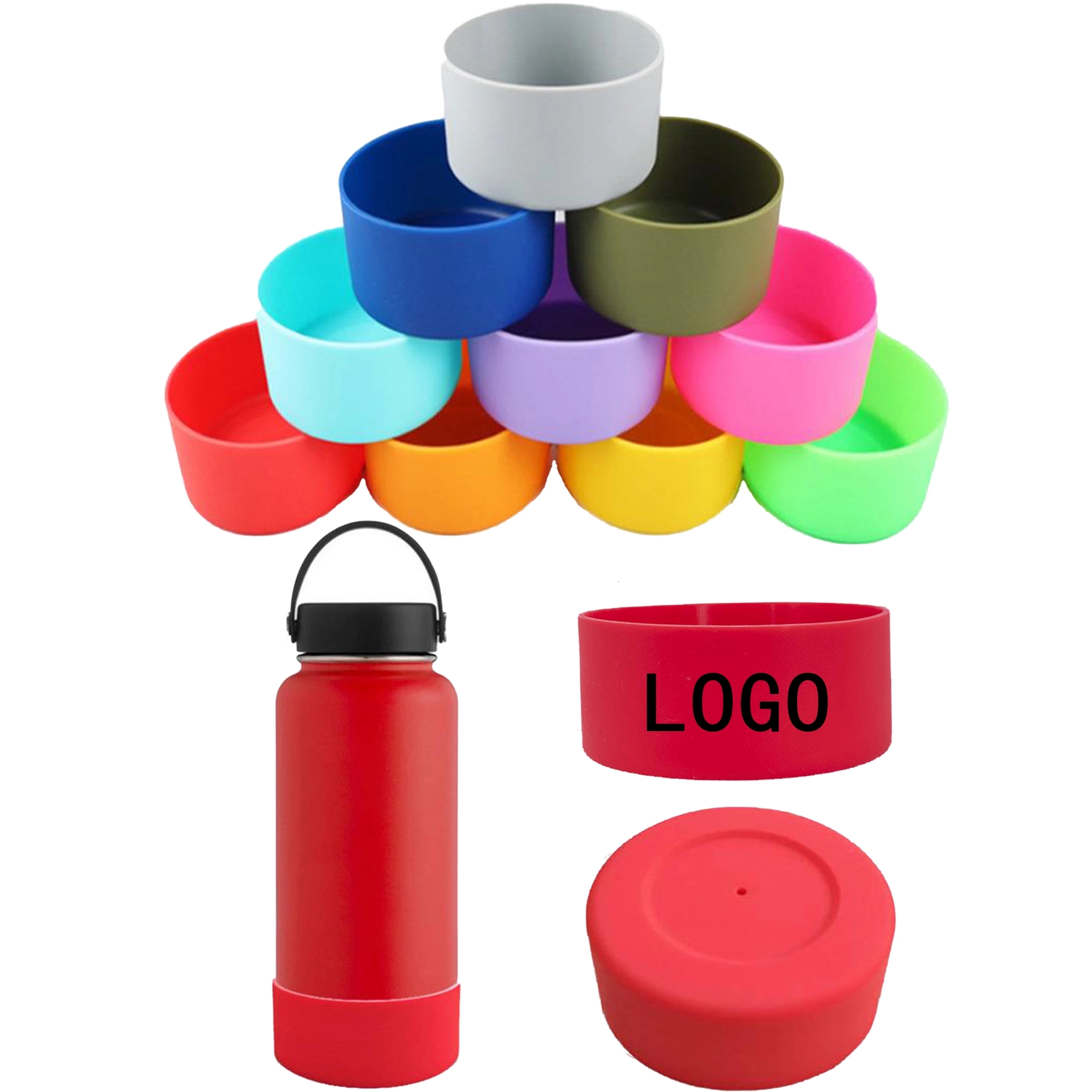 Anti-Slip Protective Sport Bottle Bottom Cover 32oz - 40oz 2