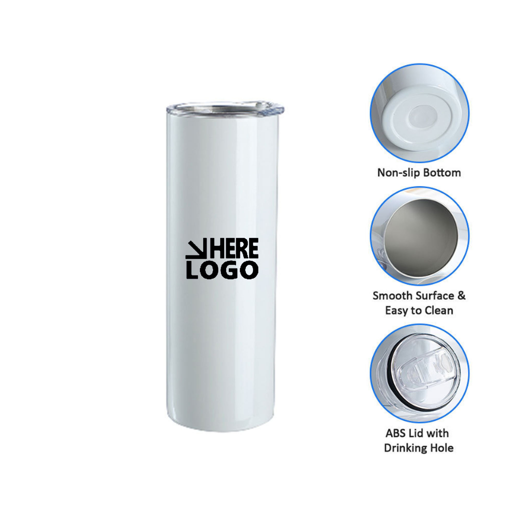 MOQ 50pcs 20 oz Sublimation Tumbler Blank 2