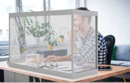 3 mm Desktop Sneeze Guards (48"x24")