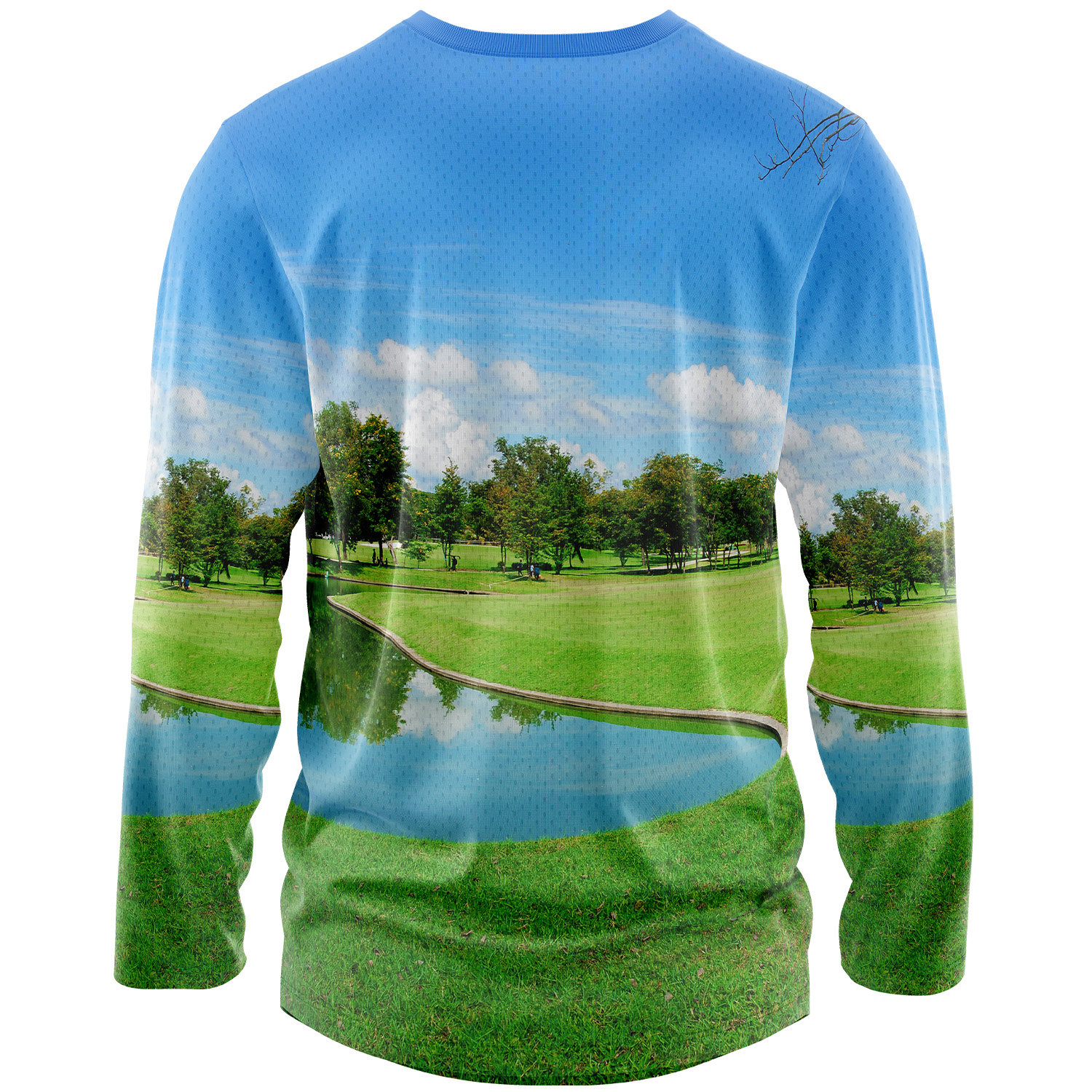 Men's 160 GSM Birdseye mesh Sublimation Long Sleeve T-shirt 2