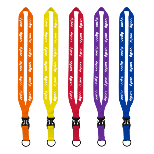 3/4" Polyester Lanyard with Slide Buckle Release & Split-Ring 19