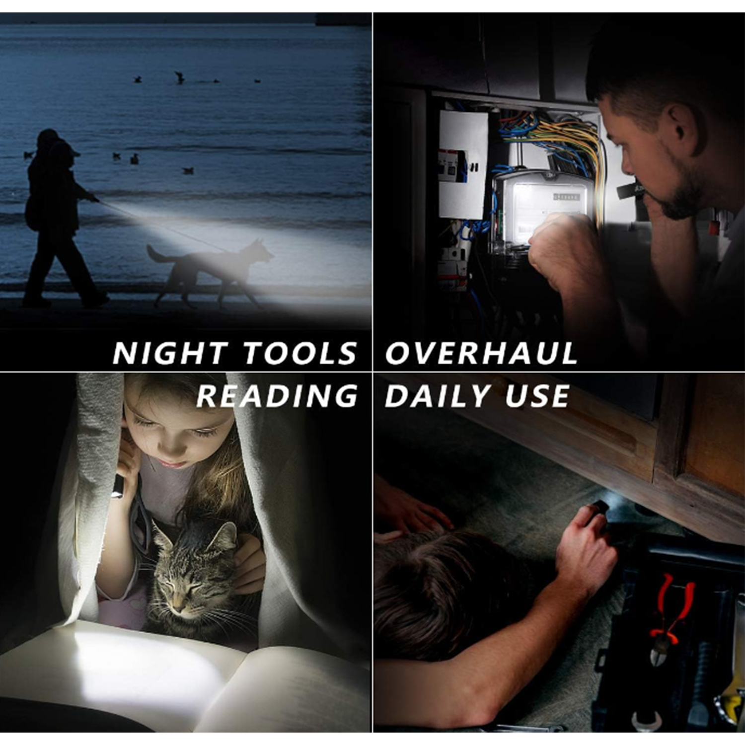 LED Handheld Mini Rechargeable Flashlight 4