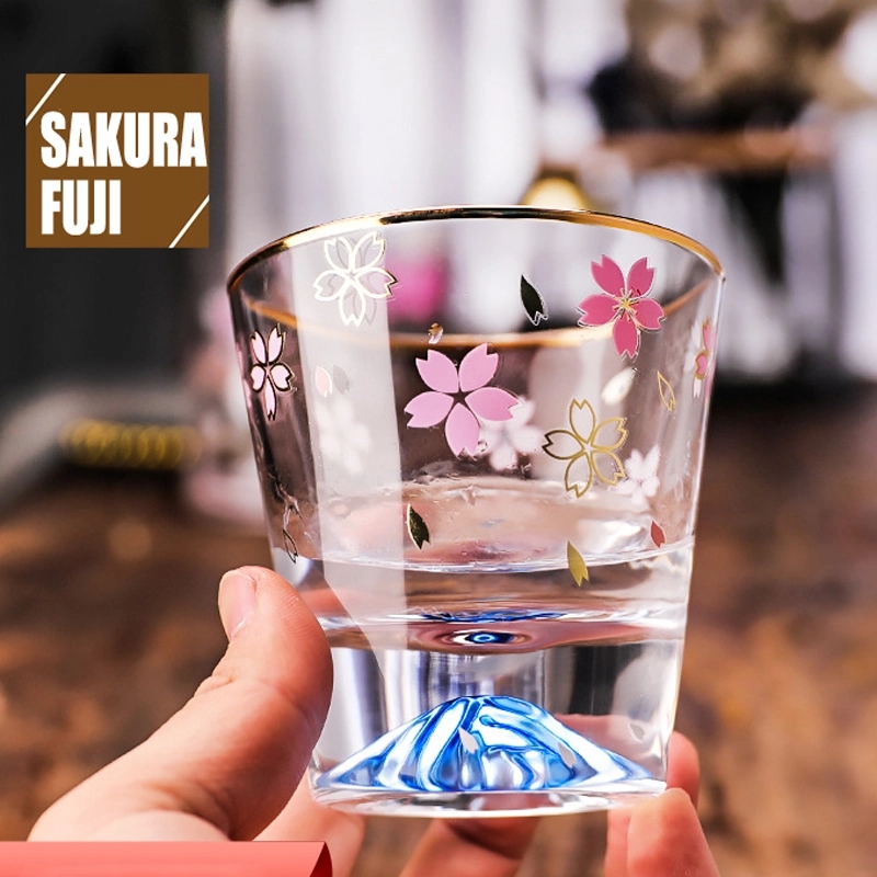 260ml 8.7oz Glass Tea Coffee Mug & Sakura Drink Gift Cup 3