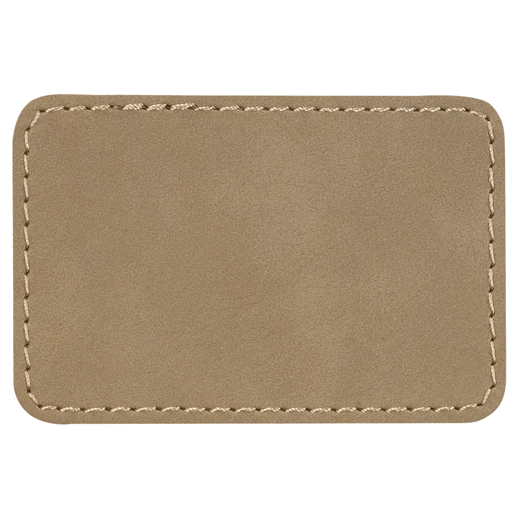 3" x 2" Rectangle Leatherette Patch with Adhesive 12