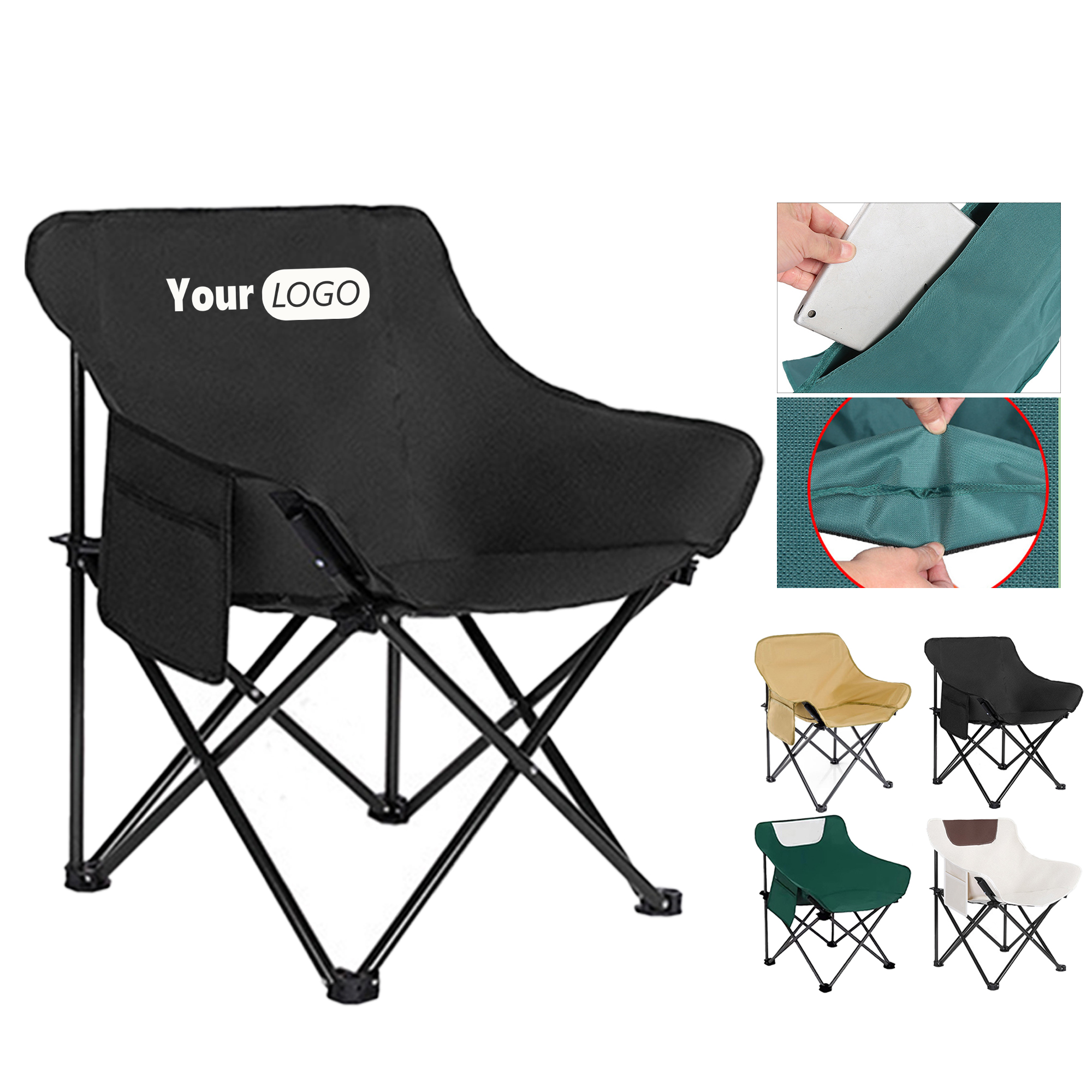 600D Oxford Fabric Portable Outdoor Chair 2