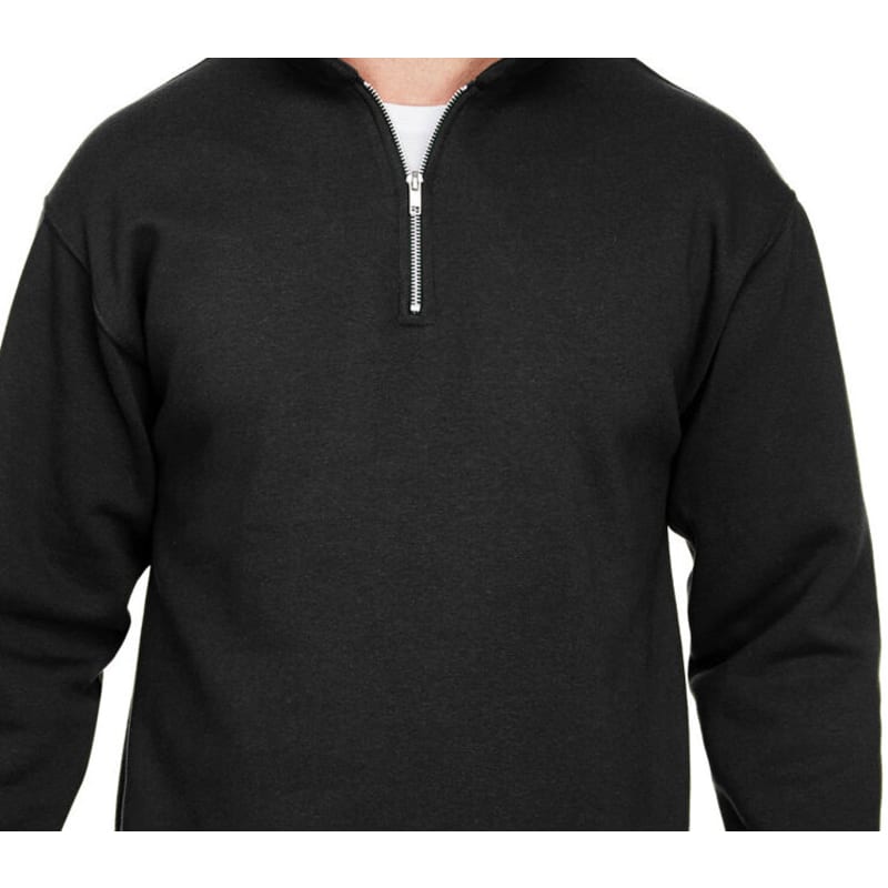 Bayside Unisex 9.5 Oz., 80/20 Quarter-Zip Pullover Sweatshirt 3