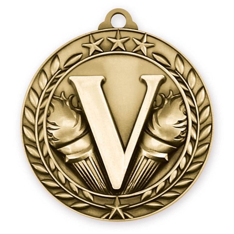 Victory Wreath Award Medallion (1-3/4") 3