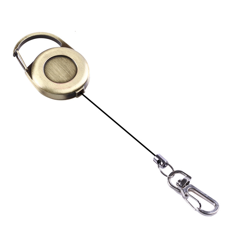 Vintage Design Badge Reel with Key Chain 1