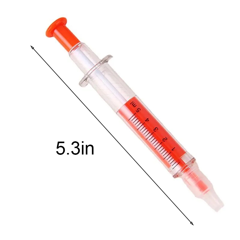 Syringe Ball Pens With Highlighter 5