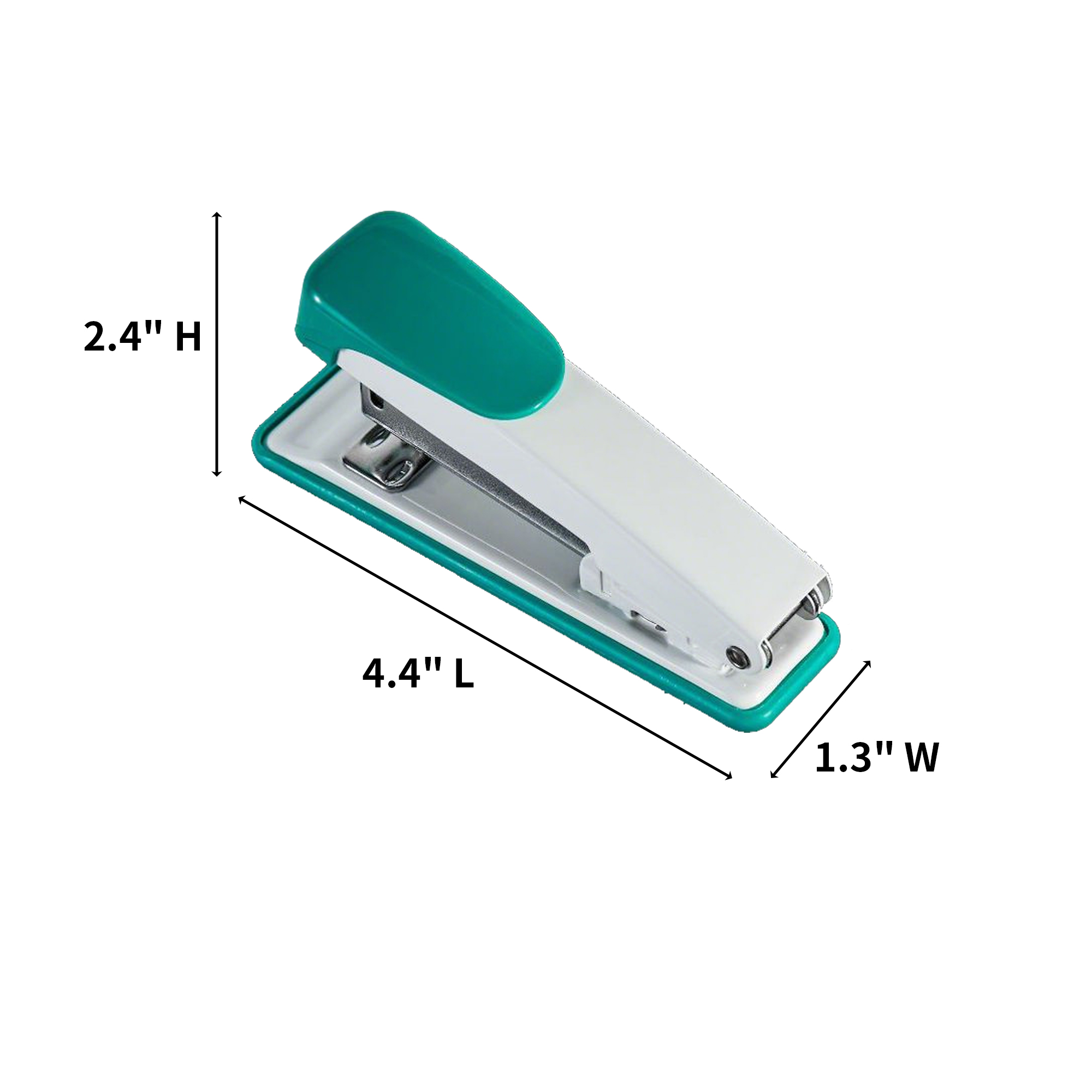 Plastic Stainless Steel Office Stapler With Rotating Head 4.4" x 1.3" x 2.4" 5