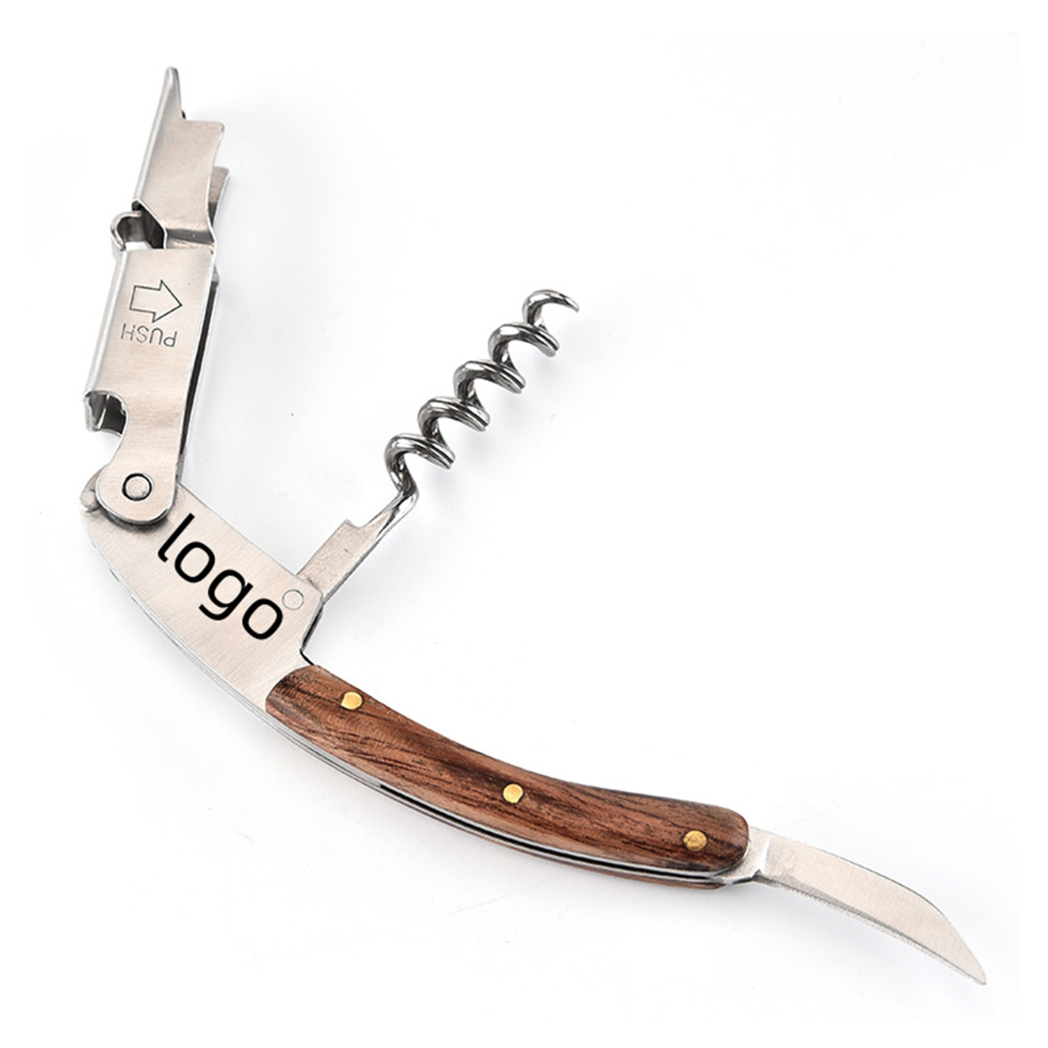 3-in-1 Corkscrew and Bottle Opener with Serrated Knife 5