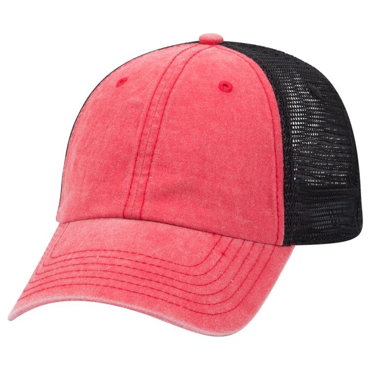 OTTO CAP® OTTO FLEX® Fitted 6 Panel Low Profile Mesh Back Trucker Hat 11