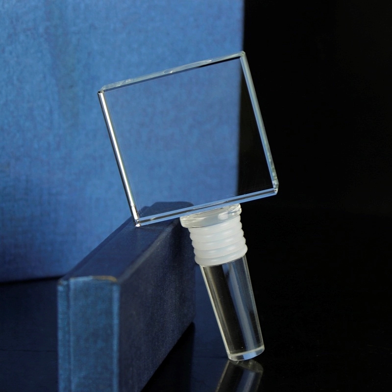 3D Crystal Wine Bottle Stopper - Rectangle 3