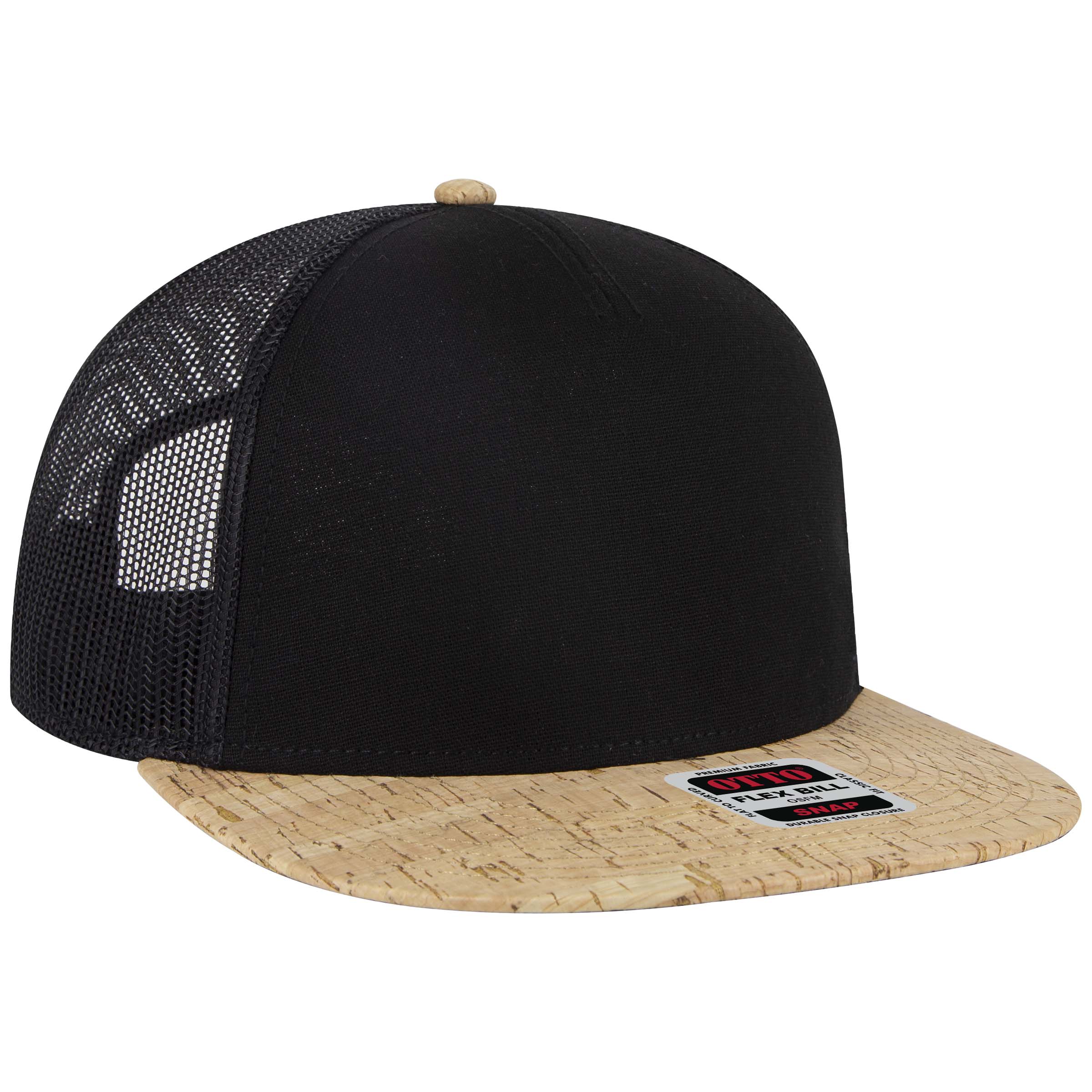 OTTO CAP® OTTO SNAP 5 Panel Pro Style Mesh Back Trucker Snapback Hat 14