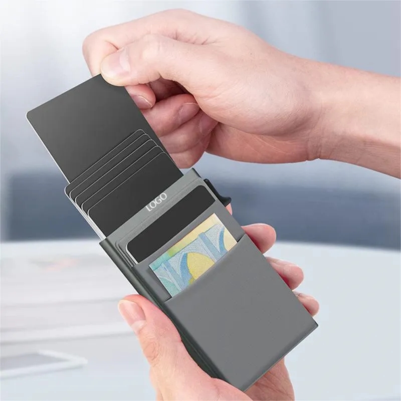 Minimalist RFID Blocking Card Wallet With Money Pocket 2