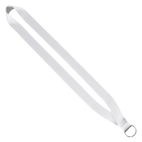 3/4" Dye-Sublimated Lanyard with Silver Tone Metal Crimp & Split Ring 21