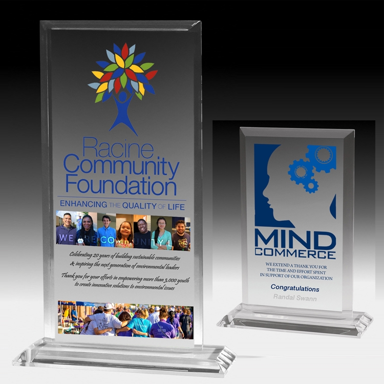 Slim Line Billboard Award w/4-Color Process (4 3/4"x 6 1/2")