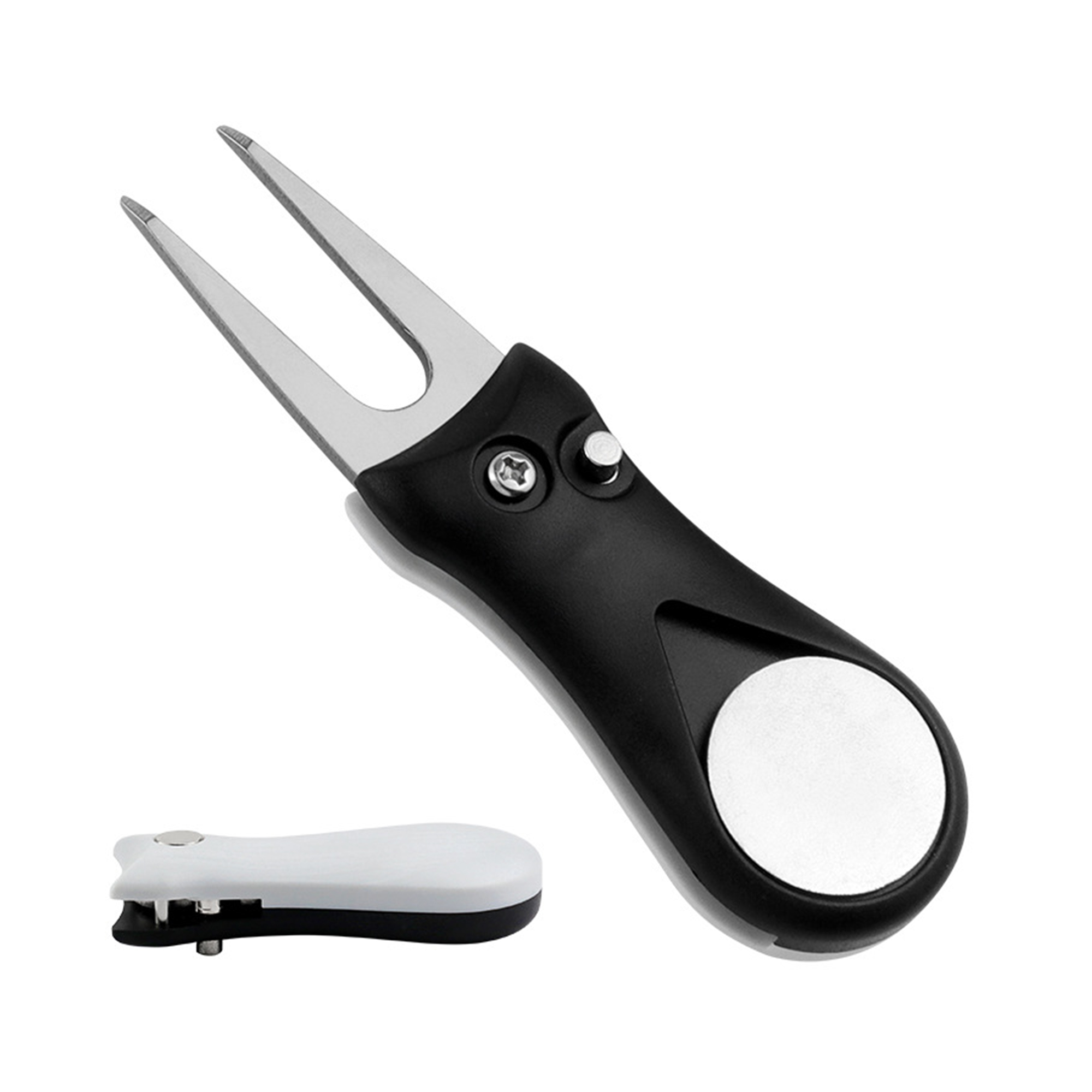 Foldable Golf Divot Repair Tool With Magnetic Marker 2.75" By 1.2" 5