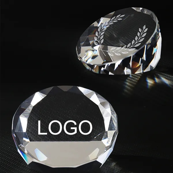 Round Diamond Paperweight 6